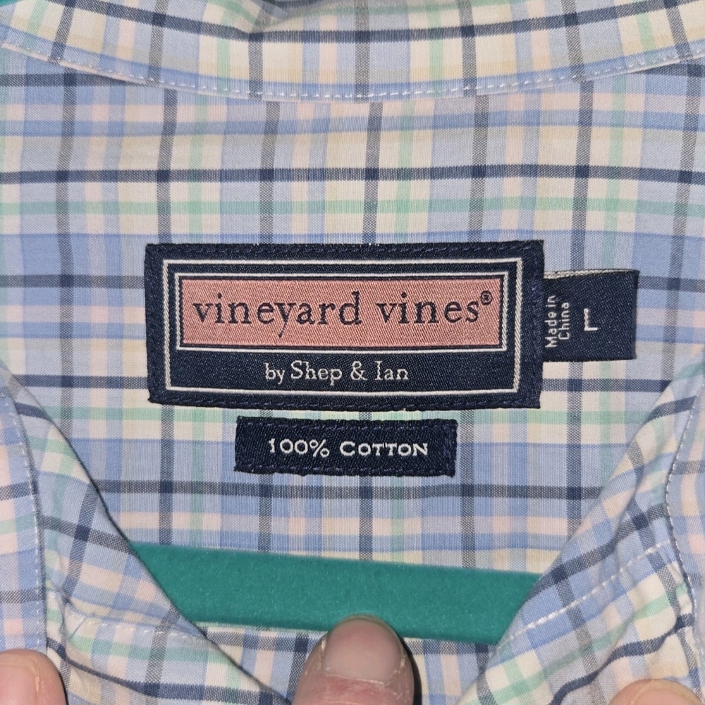 Vineyard Vines Men's Multicolor‎ Button Down Plaid Shirt